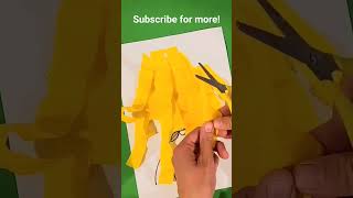 Super easy tissue paper activity for kids! Scissors exercise! Let's play hairdresser! Fine motor edu