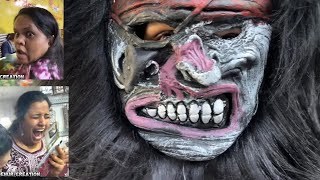 scary videos 💀😱- SCARY GHOST Videos - gorilla prank on girls - comedy videos