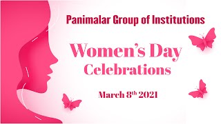 Panimalar Group of Institutions - INTERNATIONAL WOMEN'S DAY 2021