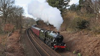 Galatea Bids Farewell! 45699 Galatea as 45627 Sierra Leone on The Peaks Express 6th March 2022