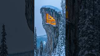 Snowy Mountain Nestled Cabin Retreat | 10 Seconds of Pure Winter Bliss ❄️🏔️ #modernexterior