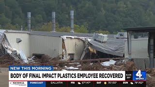 Body of last missing plant employee discovered in Unicoi County