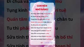 Con nên nhớ rằng #follower #baihoccuocsong