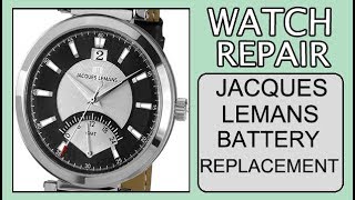 Jacques Lemans 1-1697A battery replacement