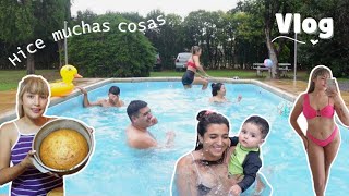 Pool Party de James, guardo deco navideña, hago torta y más -Vlog