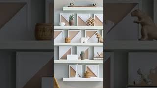 FLOATING SHELVES DESIGN IDEAS 2024 - Wooden Floating Shelves Design Ideas 2024 #interiordesign