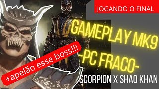 gameplay mortal kombat 9 zerando com scorpion