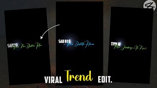 Capcut new Lyrics video editing | how to edit lyrics video in capcut | instgram reel lyrics edit