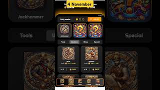 #goldenboom 4 November combo card