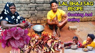 Village Cooking Style|a chef in India cooking a dish with red vegetables