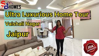 Inside a 1900 Sq Ft Ultra Luxurious 3 BHK Flats | Main Vaishali Nagar Jaipur | Home Tour || #sbhomes