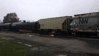 W&LE SD40s in Monroeville, OH