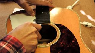 Martin D-28 RemovingFingerboard from Body - Part of NeckResetProcess