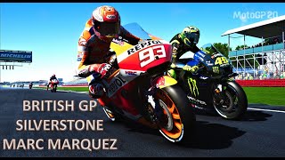 MotoGP 20 Gameplay - Marc MARQUEZ - British GP, SILVERSTONE (120% A.I.) #MotoGP2021