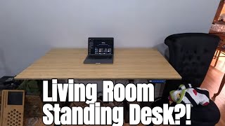 We Tried Using a Standing Desk as a TV Stand