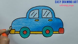 how to draw car for kids ||easy car drawing