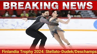 Finlandia Trophy 2024: Stellato-Dudek/Deschamps breeze to comfortable pairs short program. News