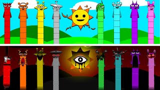 Incredibox Sprunki Numberblocks Normal Versions Vs Horror Versions