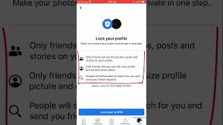 How to lock Facebook profile 2023? | iPhone #shorts