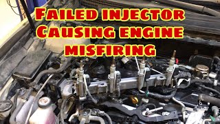 Failed Injector Causing Engine Misfiring