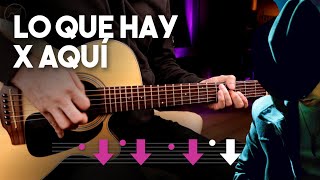 Lo Que Hay X Aquí -  La Receta GUITARRA ACORDES Tutorial Guitarra | Christianvib