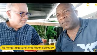 Surinamer Ruben del Prado in gesprek met Ra Pengel