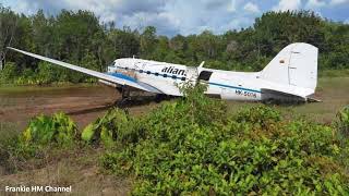 DC 3 Aliansa Airlines runway excursion | Airplane emergency landing | San Felipe airport Colombia