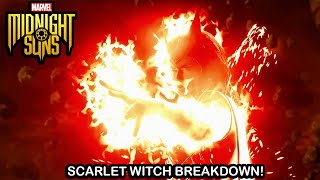 Marvel's Midnight Suns - Scarlet Witch Gameplay Breakdown (Max Level, Max Friendship, All Cards)