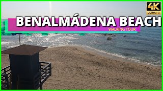 Benalmádena Beach Costa del Sol 🌞 Málaga Spain [4K 60 fps] ✔✔ Walking Tour 4 de Abril 2021