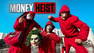 MONEY HEIST VS BAD GUYS TEAM ll JOKER !! You Are Insane 3 ( Epic Parkour Action Pov Chase )