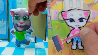 DIY Big Collection. Part #2. Paper game | My Talking Tom Friends