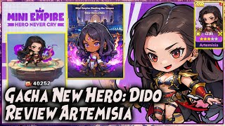 GACHA NEW HERO: DIDO | REVIEW SSR ARTEMISIA | TEST ARENA PVP 🔥 Mini Empire Hero Never Cry