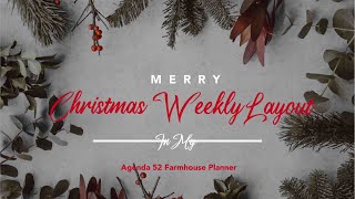 Christmas Week in my Agenda 52 Farmhouse Planner