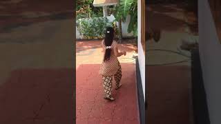 😳dog chasing the girl 😂 #funnyvideo