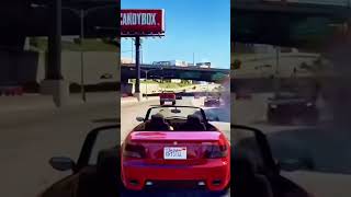 !!Best stunt on highway!! GTA5 full video in description. #gta5 #youtubeshorts #gaming