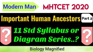 Origin & Evolution of Life for MHTCET 2020 | Important Human Ancestors Part 2 | CET biology lecture