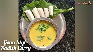 Goan Style Radish Curry | Goan Curry | Veg Curry | Full Recipe Step By Step