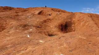 Walking on top of Ayers Rock (Australia), Aug 27th 2019