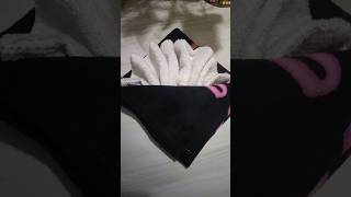 Towel method to fold/different design towel foldig idea #shorts