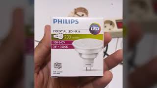 Philips Led MR16 Halogen 3 watt, 5 watt