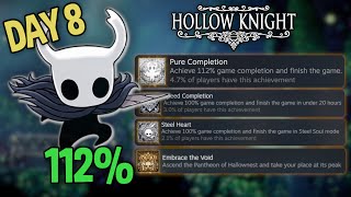 Getting 112% in Hollow Knight by getting ALL 63 Achievements (First Playthrough - Day 8)