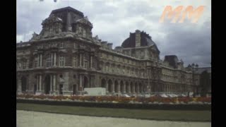 Paris & The Château de Chambord France 1970's old cine film 274