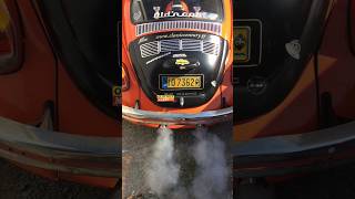 VW Beetle classic rally car cold start