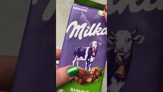 Асмр много шоколада Milka🍫🍫 #асмрхруст #асмрсладости #асмррелакс #chocolate #milkachocolate #asmr