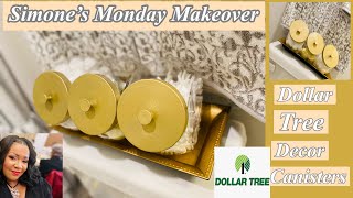 SIMONE’S MONDAY MAKEOVERS🔨🔧DOLLAR TREE DECOR CANISTERS