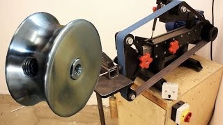 How to Machine a Pulley on the 2x72" Grinder | Grinder Turning Technique | Making a Pulley