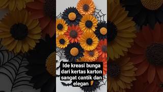 IDE KREASI BUNGA DARI KERTAS KARTON ATAU KERTAS BERWARNA SANGAT CANTIK DAN ELEGAN #shorts