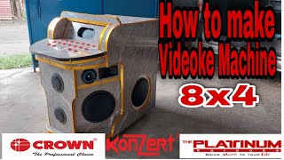 Videoke Machine 8x4 | konzert av502b crown Speaker and kbox2 Platinum Player