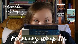 February 2024 Reading Wrap Up (featuring an adorable cat nap)