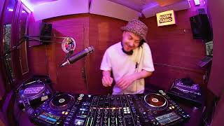 Pete Cannon playing in Brussels at Kiosk Radio with Velocity Rave